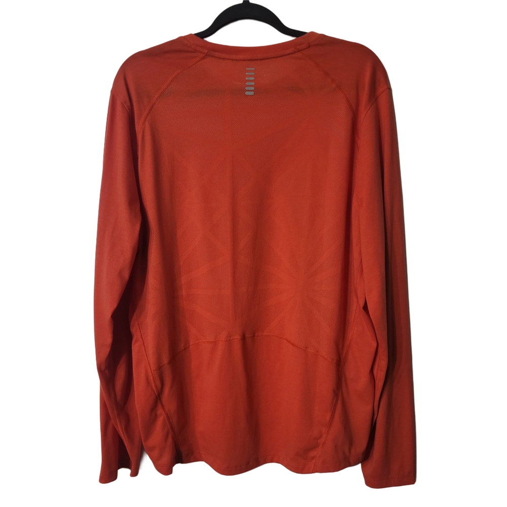 Under Armour Orange Long Sleeve Athletic Running Tee Size XL - Picture 4 of 7